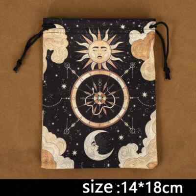 Divinations Tablecloth Oracles Card Deck Table Board Game Bag Drawstring Jewelry