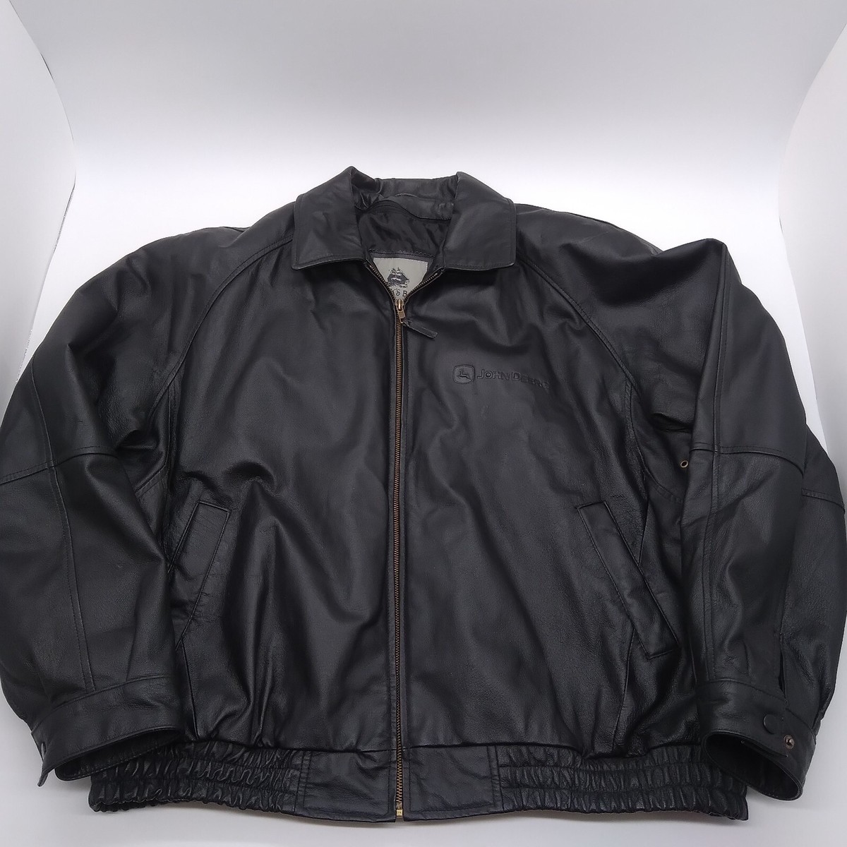 ￥￥￥　 BURK'S BAY レザージャケット XXL Burk's Bay Black Mens Size XXL Leather Jacket Embossed John