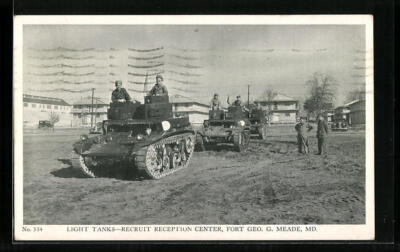 AK Light Tanks, Recruit Reception Center, Fort Geo. G. Meade, amerikanischer Pa 