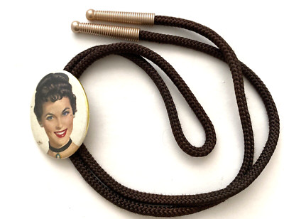 Vintage Jenny Girl Bolo Tie (Genesee Beer) (I2)