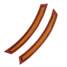 For BMW F15 F85 X5 2014-2017 Front Bumper Side Marker Reflector Amber Lens SET