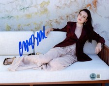 CAZZIE DAVID SIGNED 8x10 PHOTO WRITER ACTRESS THE UMBRELLA ACADEMY BECKETT BAS