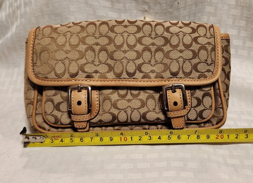 COACH Vintage Bon Voyage Signature Belt Bag / Fanny Pack - Beige Brown - Picture 13 of 15
