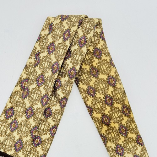 Vintage Yves Saint Laurent 100% Silk Tie Necktie Geometric RARE - Picture 13 of 16