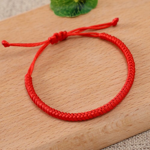 2 Stck. Rot und Schwarz Glückliches Amulett Frauen Männer Armband Schlange Knoten Strick Armband - Bild 4 von 4