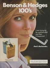 1977 Benson & Hedges Cigarettes - "Trying To Be Sophisticated" - Print Ad Photo