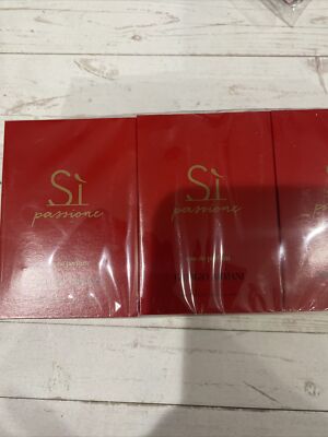 3x SI PASSIONE By GIORGIO ARMANI for Women 0.04oz / 1.2ml EDP Spray Samples NEW