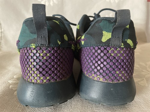 Nike Sz 11 ROSHE ONE PREMIUM PLUS Running Training Shoes Green Purple 807614 453 - Picture 4 of 9