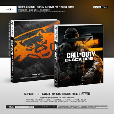 PS5 PS4 / STEELBOOK｜CALL OF DUTY: BLACK OPS 6｜Custom Slipcover / Sleeve