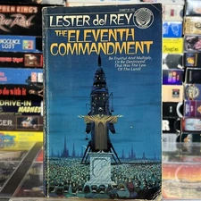 The Eleventh Commandment by Lester Del Rey 1976 Ballantine 2nd Revised PB Sci-Fi