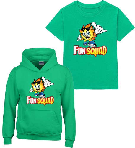 Kids Boys Girls Fun Squad Gaming TShirt Childrens Cool Fun Games Hoody Bagpack - Picture 17 of 25