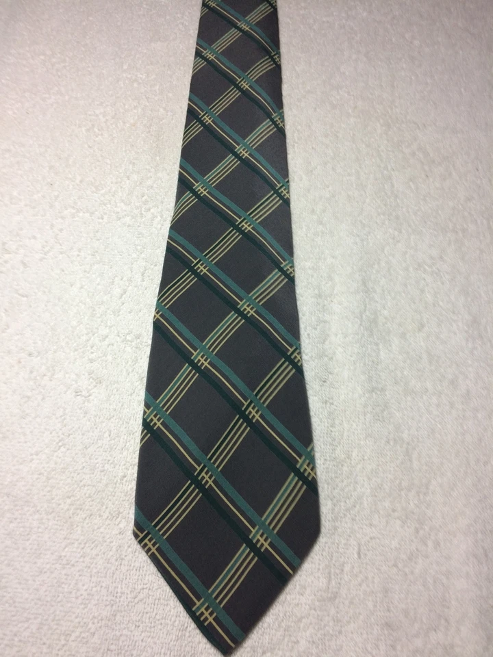 RALPH LAUREN CORBATA HOMBRE GRIS CON VERDE AZULADO 3,5 X 59 Foto 2 de 4