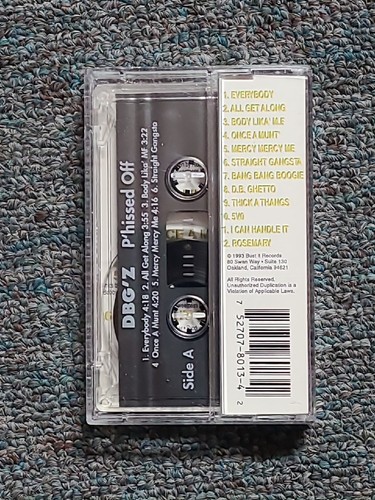 DBG'z "P'hissed Off" Cassette Tape, (1993), D.B.G.'z (Like New) ca11 - Picture 2 of 2