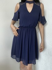 SALE 3 DRESSES FOR $20 BCX Navy blue Dress Cold Shoulder Mini Dress Size XS