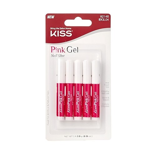 KISS Pink Gel Nail Glue IBGL04 12 Pack - Picture 1 of 2