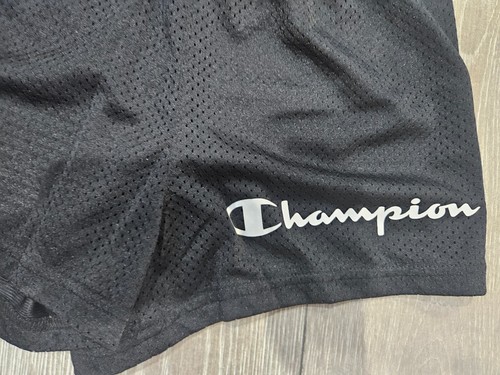 Champion Girls' Black White Lightweight Mesh Athletic Shorts size L (8-10) - Picture 2 of 5