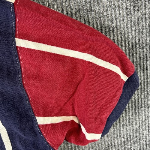 Vintage Chaps Ralph Lauren Polo Shirt Mens Large Striped Colorblock - Picture 12 of 15
