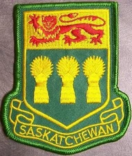 Embroidered International Patch Provincial flag Saskatchewan Canada NEW