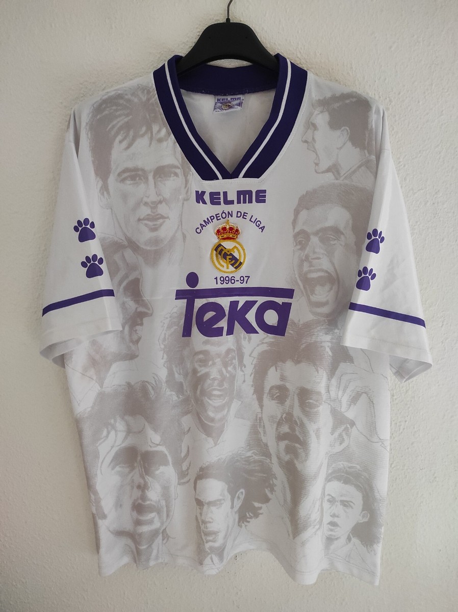 REAL MADRID 1996-1997 Campeón Liga camiseta shirt trikot maillot