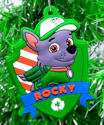 Paw patrol rocky christmas ornament Clearance