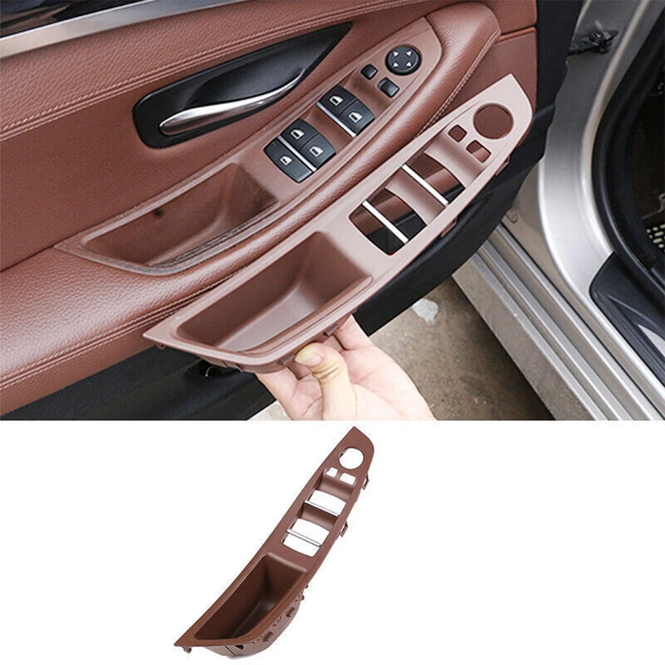 Juego de cubierta de moldura de manija de panel de puerta interior para BMW F10 520i 523i 535i 528i 530i Foto 4 de 4