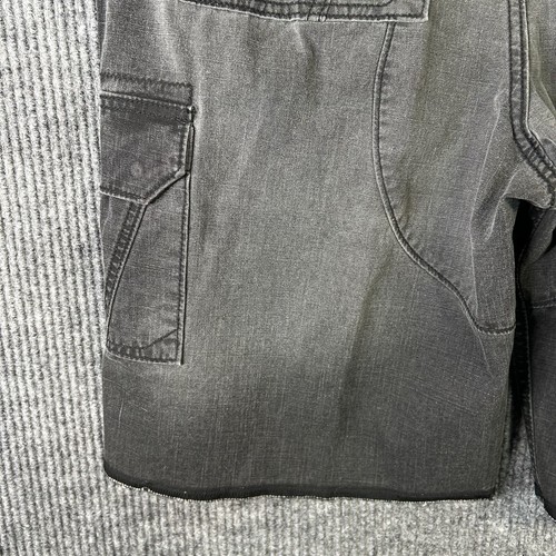 New Vans Cargo Shorts Mens 32 Gray Overprinted Canvas Skateboarding Off The Wall - Picture 11 of 17
