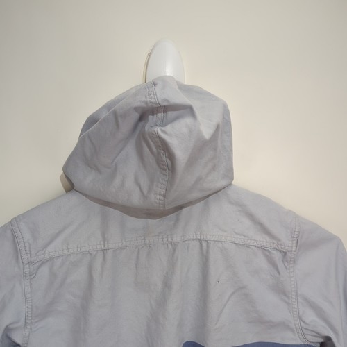 Modern Amusement Shirt Men's XL Hooded Color Block Button Down Long Sleeve Blue - Picture 17 of 21