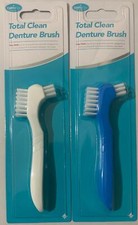 Denture Cleaning Brush Double Sided Tooth Brush Firm Bristles Denture Brush