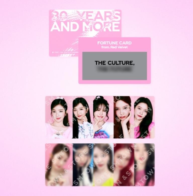 SMTOWN LIVE 2025 OFFICIAL GOODS RED VELVET FORTUNE SCRATCH SMTOWN LIVE 2025 OFFICIAL GOODS RED VELVET FORTUNE SCRATCH
