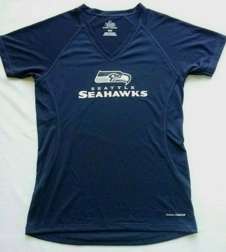 NFL Majestic Cool Base SEATTLE SEAHAWKS WOMENS MEDIUM* V neck** Styllsh! - Picture 7 of 8