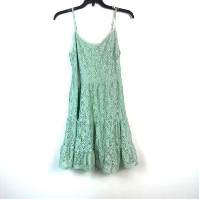 Speechless Junior XS Light Sage Lace Tiered Tank Top Dress NWT BC41 | eBay