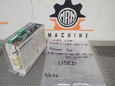 IAI Corp SCON-C-400A-NP-3-2 Actuator Type ISA-LKM-A-400-20-800-T2-X07-L-W-SP