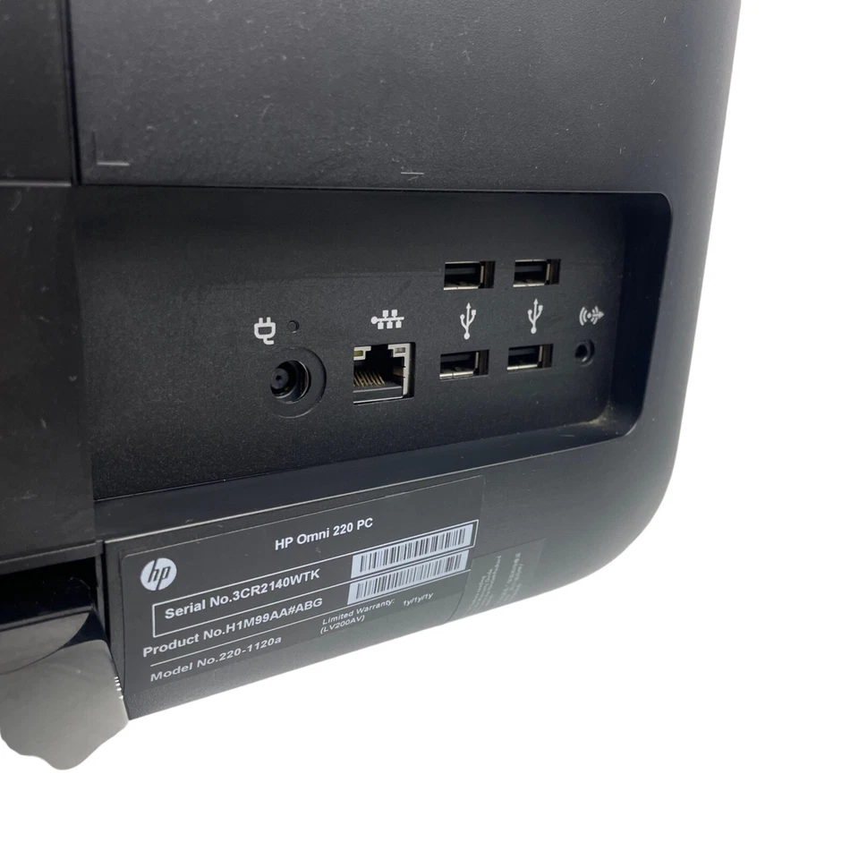 HP Omni 220-1125 Desktop PC All In One Windows 7 Complete Package 1TB HD 8GB RAM - Image 2 of 4