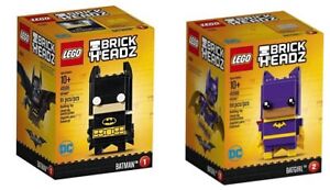 41585 Batman NEW SEALED 41586 Batgirl LEGO® Brickheadz Pack