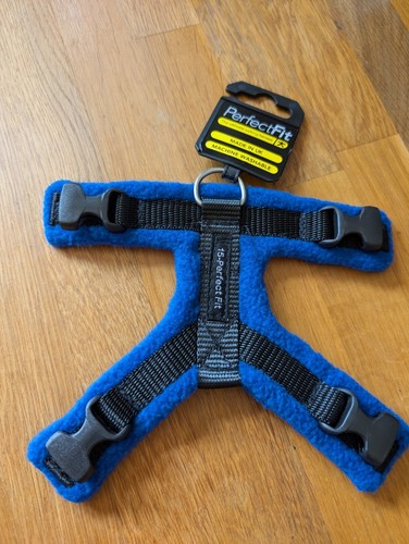 Perfect Fit dog harness top piece 15mm size XS Extra Small Blue