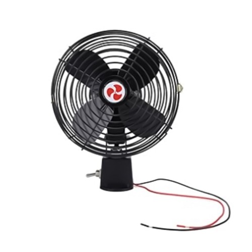 Noise Reduction Cooling Fan For Car Interiors 2 Speed Control 8 Inch Metal - Photo 4/10