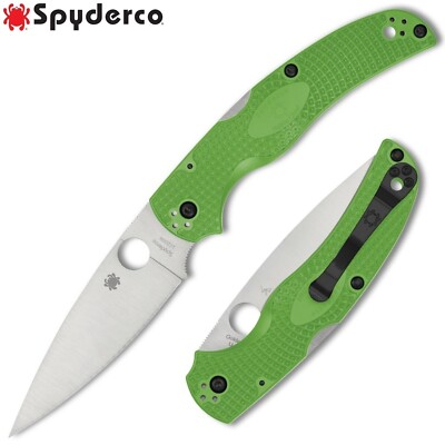 Spyderco Native Chief Lightweight Salt LC200N Plain Blade Green FRN C244PGR