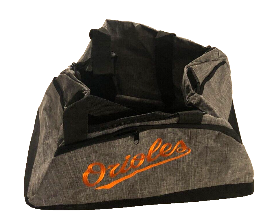 Baltimore Orioles MLB Stadium Giveaway Promotion Gray Gym Duffle Sewn