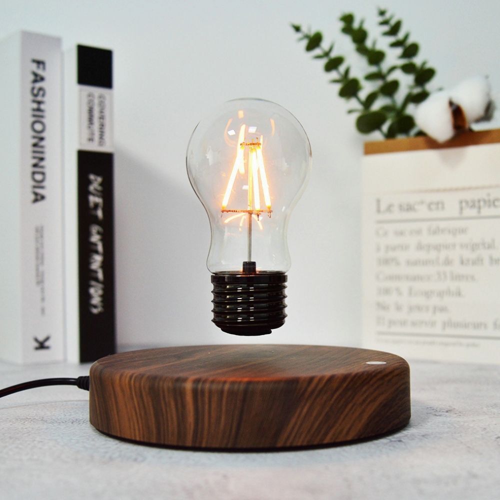 Sammenligne moden behandle Levitation Lamp Floating Glass LED Bulb Home Office Desk Light Decoration  Kit | eBay