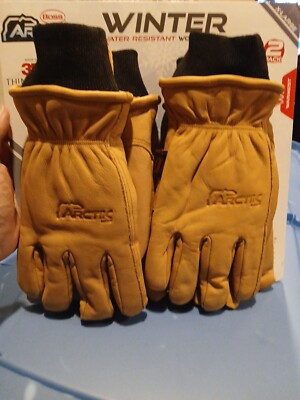 Boss Arctik Leather Winter Gloves, 2-Pair XL 3M Thinsulate Work Gloves