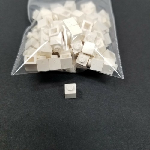100 pcs LEGO MODULEX 1x1 White Brick Architecture Model Building Vintage