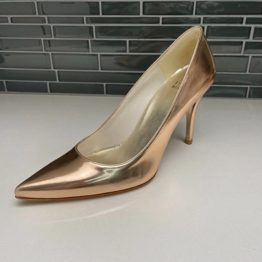 Stuart weitzman patent leather pumps sales