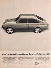1966 VOLKSWAGEN FASTBACK—VINTAGE MAGAZINE ADVERTISEMENT—ORIGINAL '66 VW PRINT AD