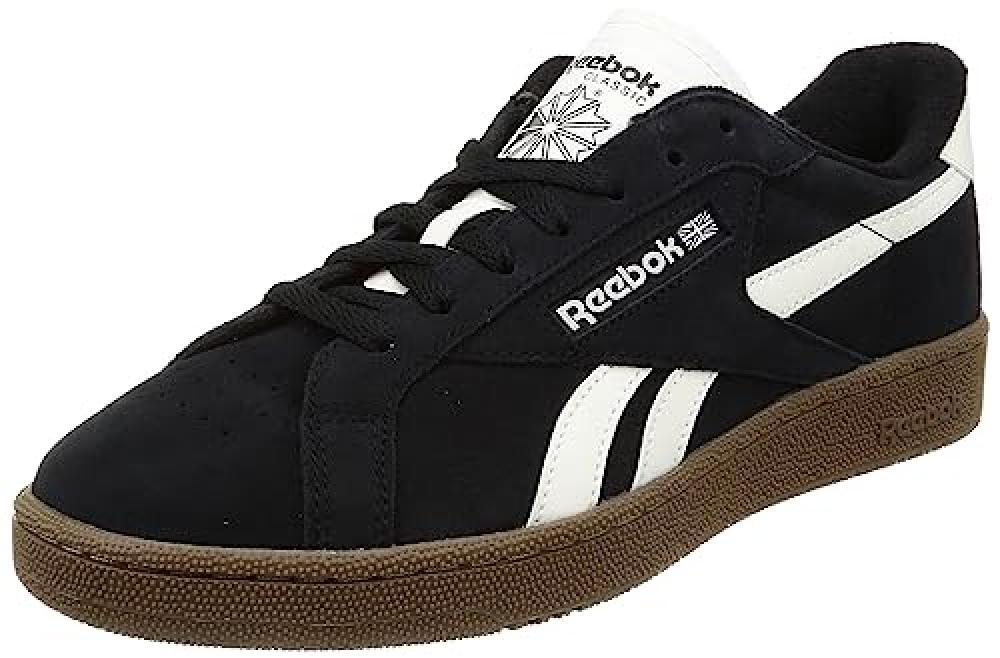 (TG. 40 EU) Reebok Club C Grounds UK, Sneaker Unisex-Adulto, CBLACK/Chalk/RBKLE2