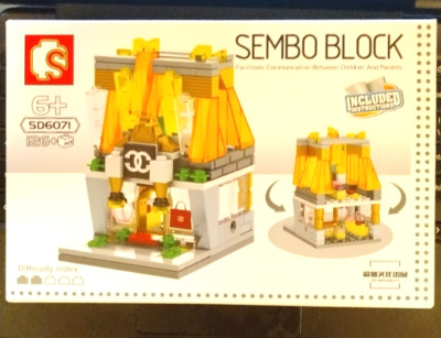 SEMBO BLOCKS Mini Shops Set CHANEL Channel Shop City 126+ Pieces NEW