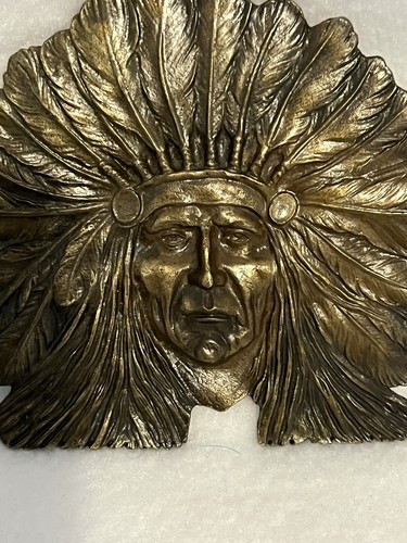 Vintage Indian Chief Belt Buckle - Picture 2 of 11