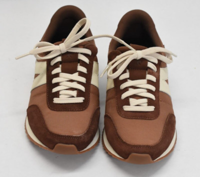 Kizik Milan Naval Academy Athletic Sneakers Brown Faux  display picture 2
