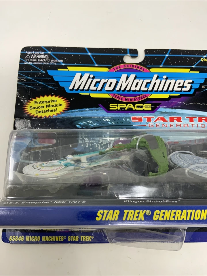 MICRO MÁQUINAS GALOOB Space Star Trek Generations 65846 NOS USS Enterprise Foto 2 de 4
