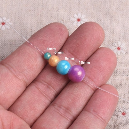 4mm 6mm 8mm 10mm Round Shiny Foil Coated Opaque Glass Loose Spacer Beads - Picture 3 of 24