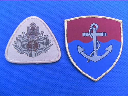 Serbian Army River Flotilla sleeve patch & NCO's hat patch navy - Picture 4 of 11